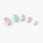 Pastel Ombre Gem Stiletto Press On Faux Nail Set - 24 Pack,