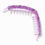 Purple Tortoiseshell Acrylic Banana Hair Claw,