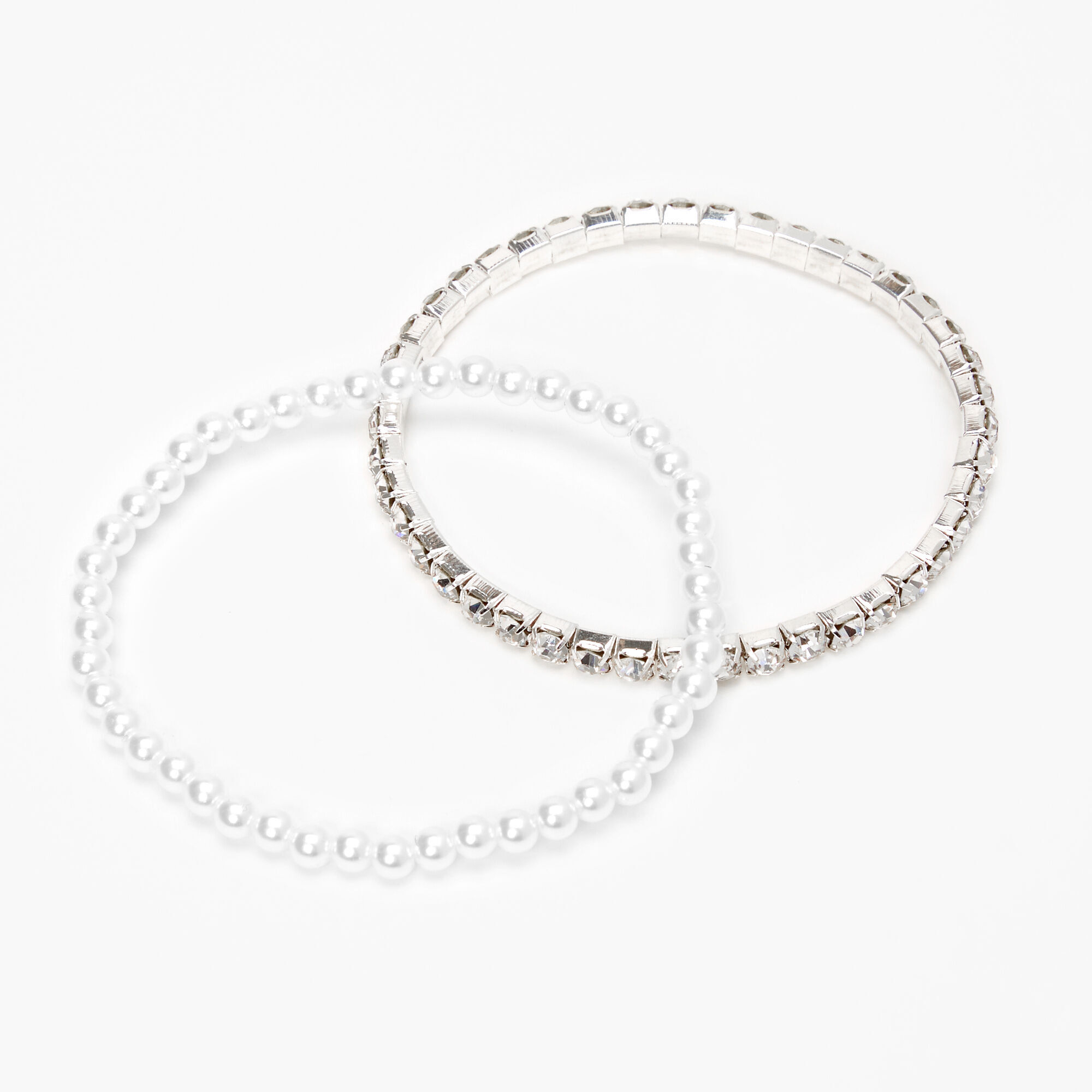 Silver Bubble Pearl Jewelry Set- 3 Pack,