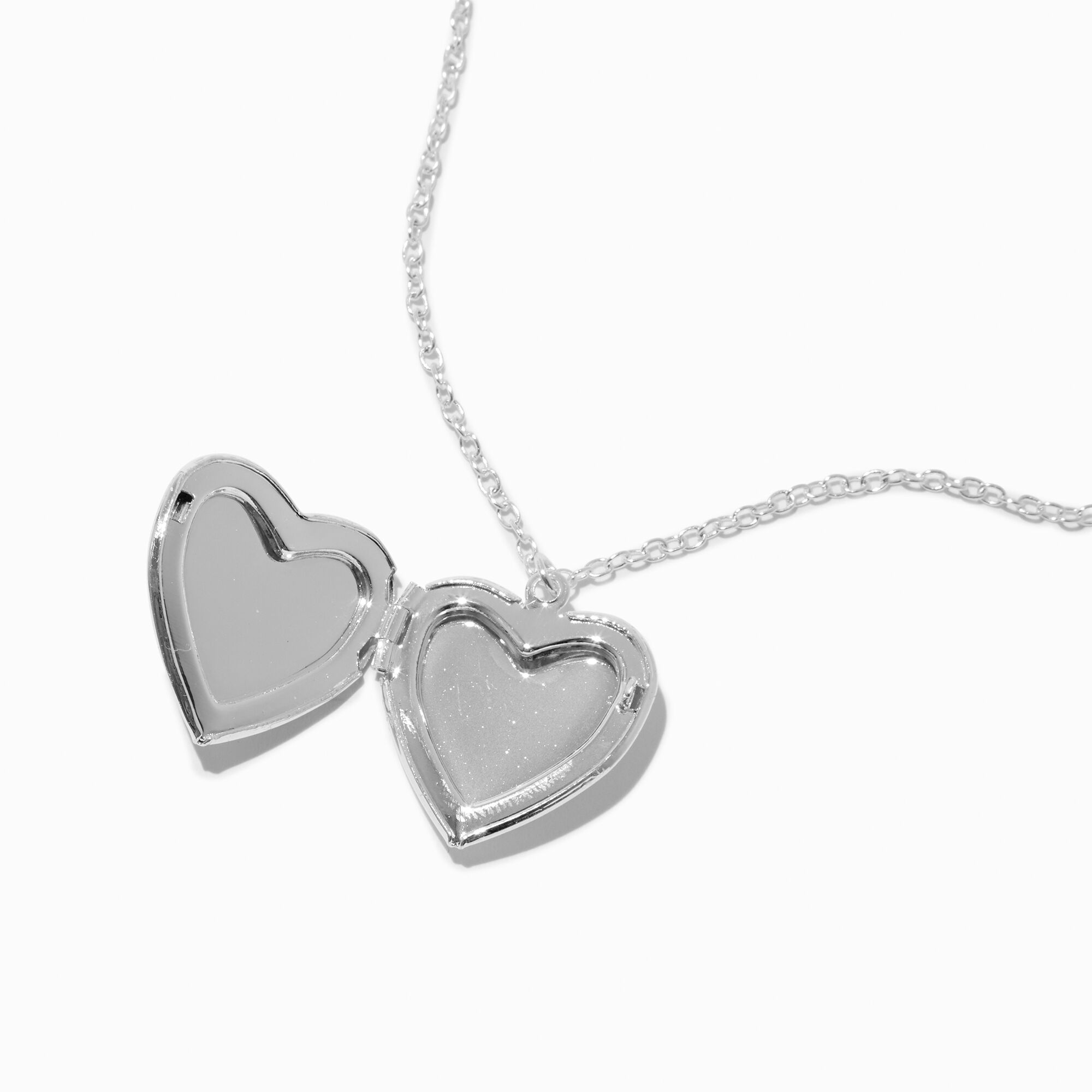 Bear Heart Locket Pendant Necklace,
