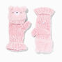 Claire&#39;s Club Bear Pink Gloves,