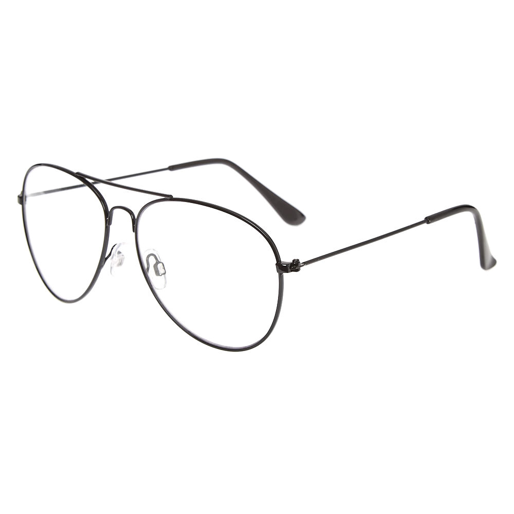 Black aviator frames