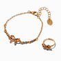 Claire&#39;s Club Special Occasion Bow Gold-tone Jewelry Set - 3 Pack,