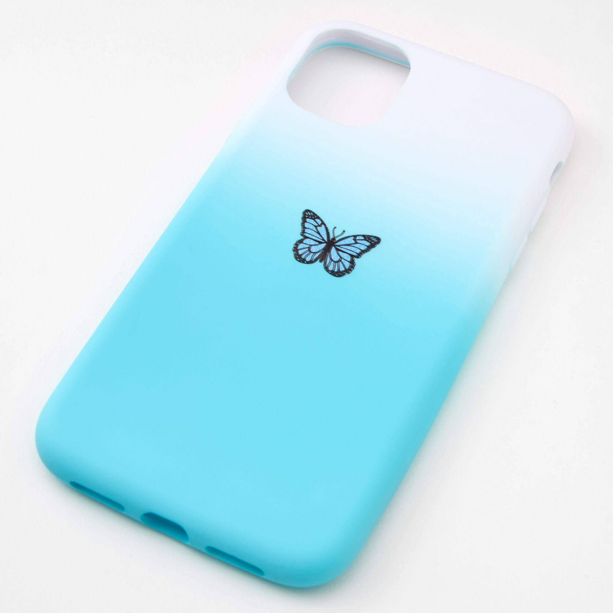 View Claires Ombre Butterfly Phone Case Fits Iphone 11 Blue information
