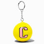 Initial Yellow Stress Ball Keychain - C,