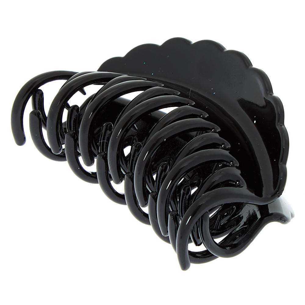 Medium Double Tooth Hair Claw - Black,