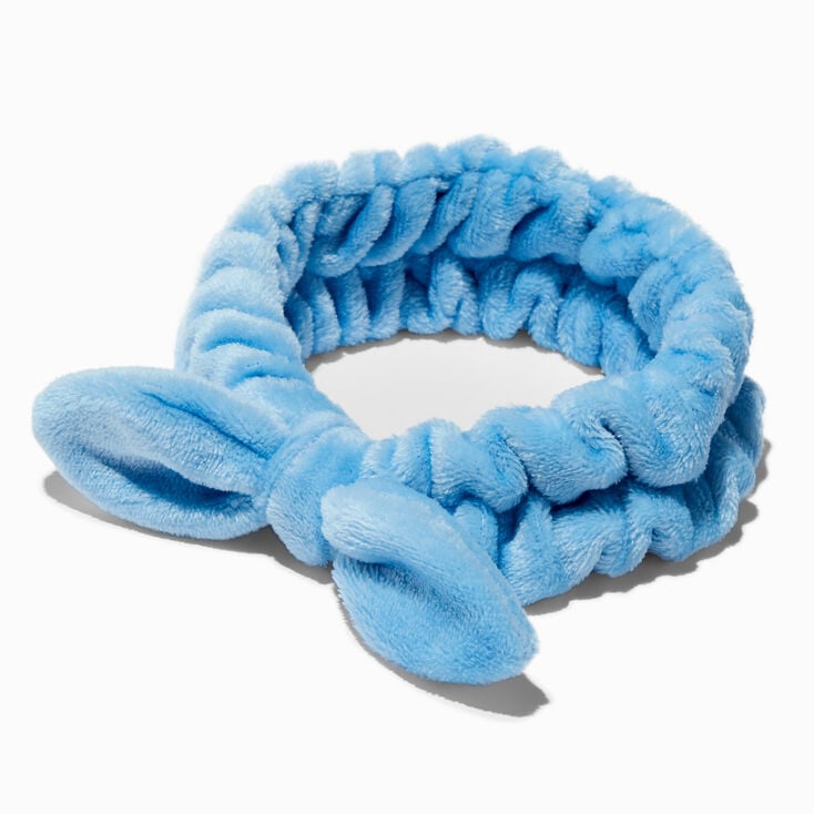 Blue Makeup Bow Headwrap,
