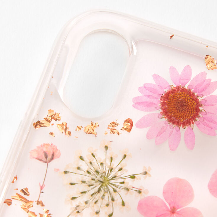 Rose Gold Key Ring Floral Phone Case - Fits iPhone&reg; XR,