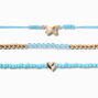 March Birthstone Beaded Stretch Bracelets - 3 Pack,