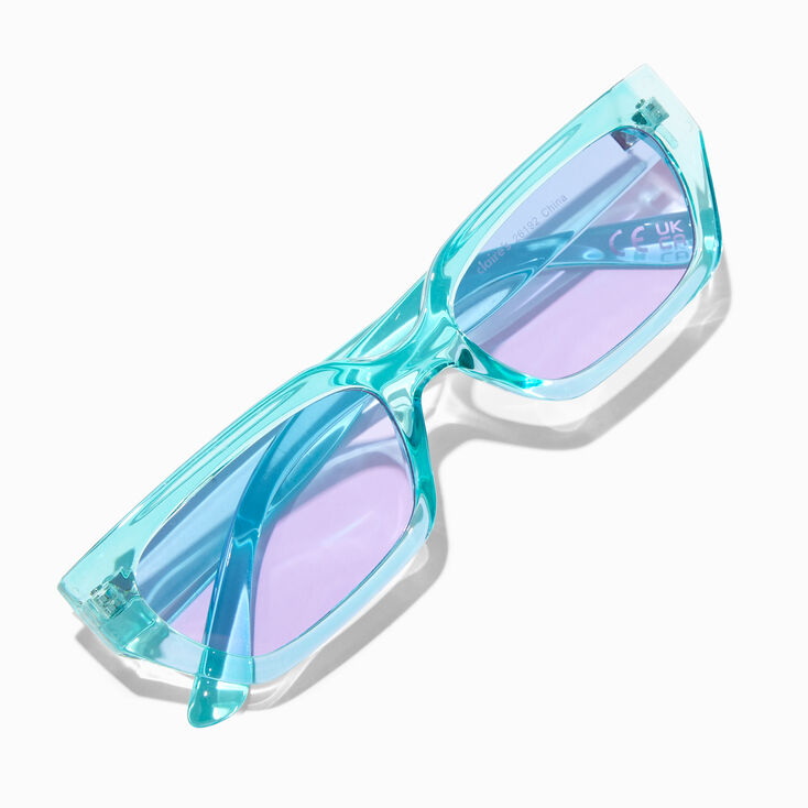 Blue Geometric Sunglasses Purple US | Lens Claire\'s