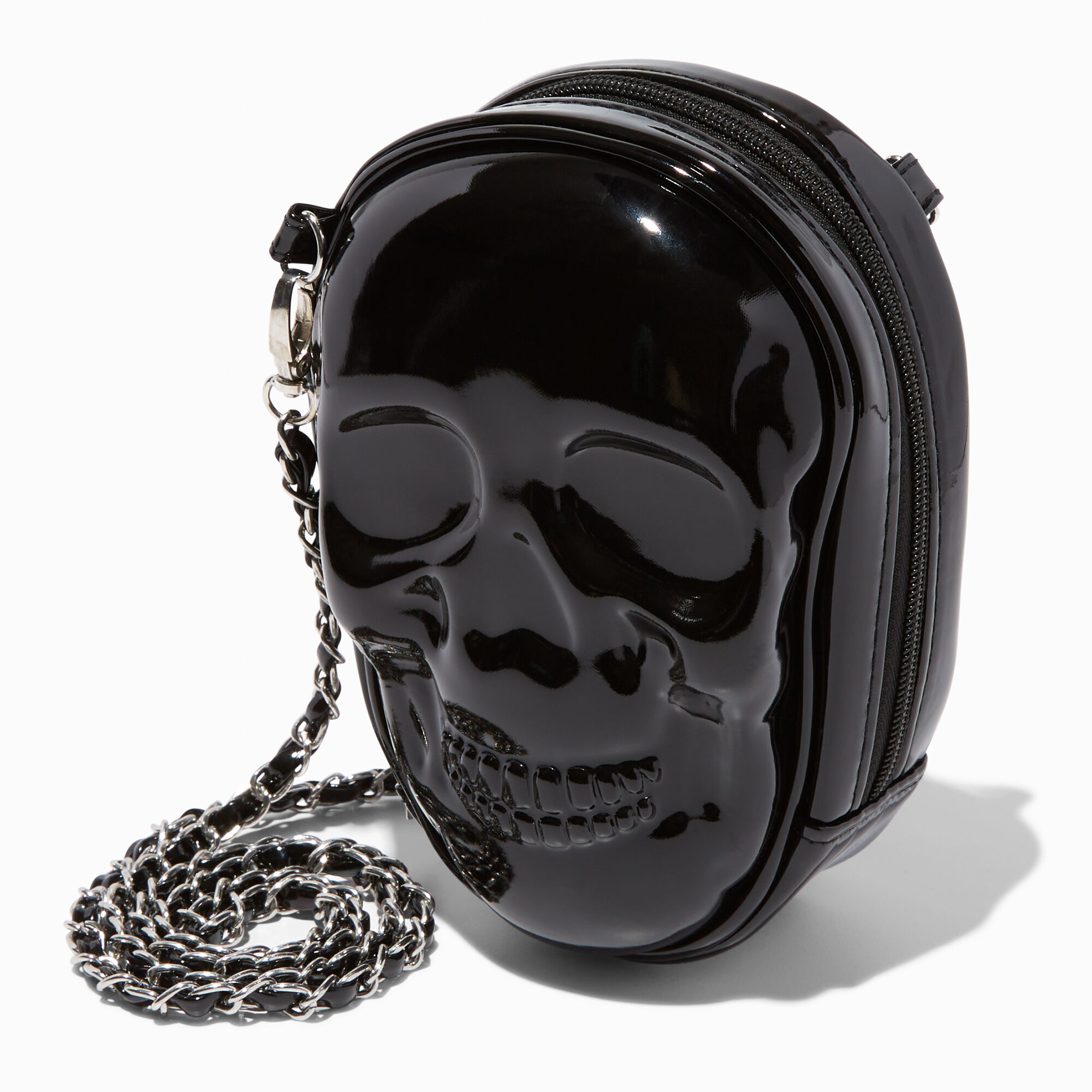 Black leather hot sale skull purse