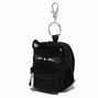 Black Cat Mini Backpack Keychain,