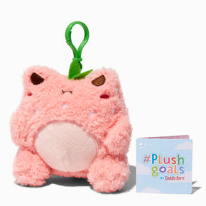 Cuddle Barn&reg; Plush Goals 4&#39;&#39; Strawberry Wawa Plush Bag Clip,