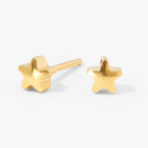 24ct Gold Plated Star Studs Ear Piercing Kit with Rapid&trade; After Care Lotion,