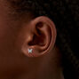 C LUXE by Claire&#39;s Sterling Silver 1/10 ct. tw. Pav&eacute; Lab Grown Diamond Butterfly Stud Earrings,