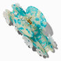 T H E M E x Claire&#39;s Blue &amp; White Floral Pearl Hair Claw,
