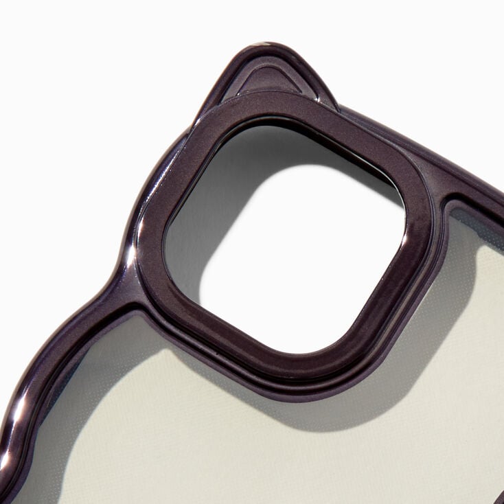 Black Cat Trim Wavy Phone Case - Fits iPhone&reg; 13/14/15,