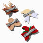 Christmas Icons Sequin Bow Hair Clips - 4 Pack,