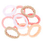 Claire&#39;s Club Blush Honeycomb Hair Bobbles - 10 Pack,