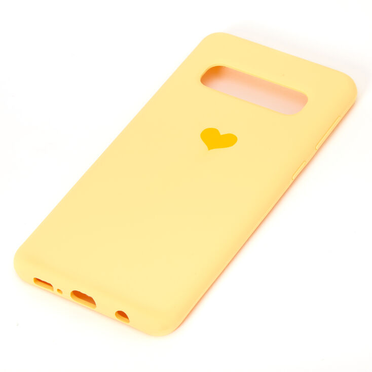 Yellow Heart Phone Case - Fits Samsung Galaxy S10,