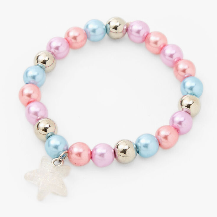 Claire&#39;s Club Coral Pastel Pearl Jewellery Set Set - 2 Pack,