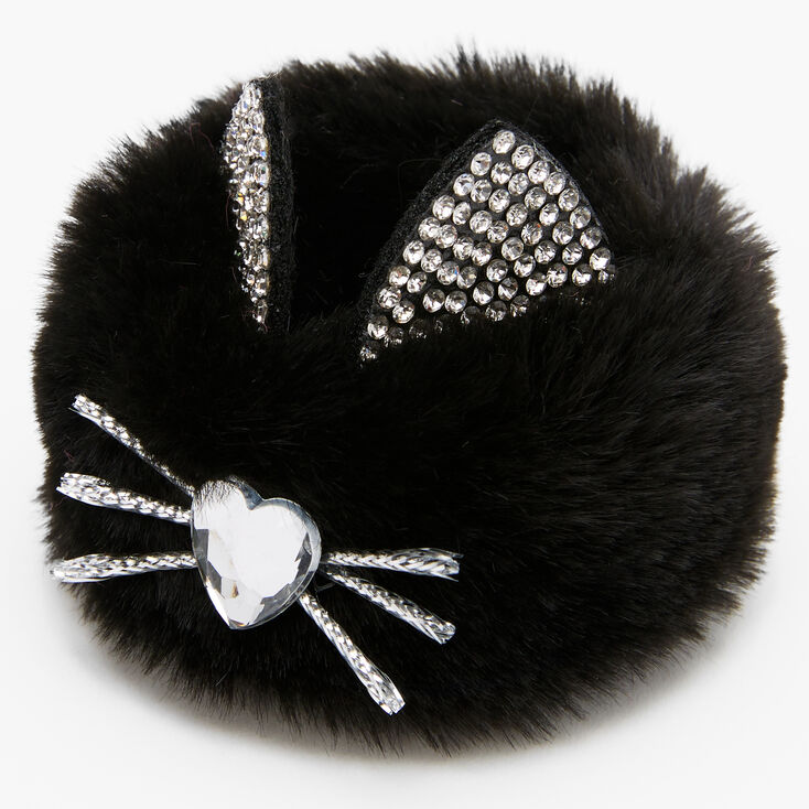 Furry Cat Slap Bracelet - Black,