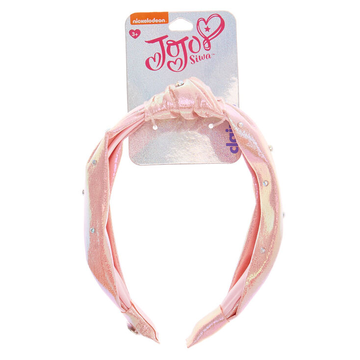 Claire's Bandeau noué irisé JoJo Siwa™ - Rose