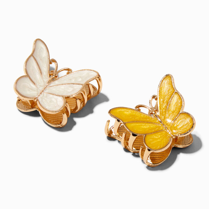 Gold Butterfly Hair Claws - 2 Pack,