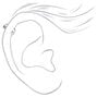 Titanium 16G Crystal Ball Horseshoe Cartilage Hoop Earring,
