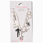 T H E M E x Claire&#39;s Silver-tone Paperclip Chain Bold Charm Necklace,