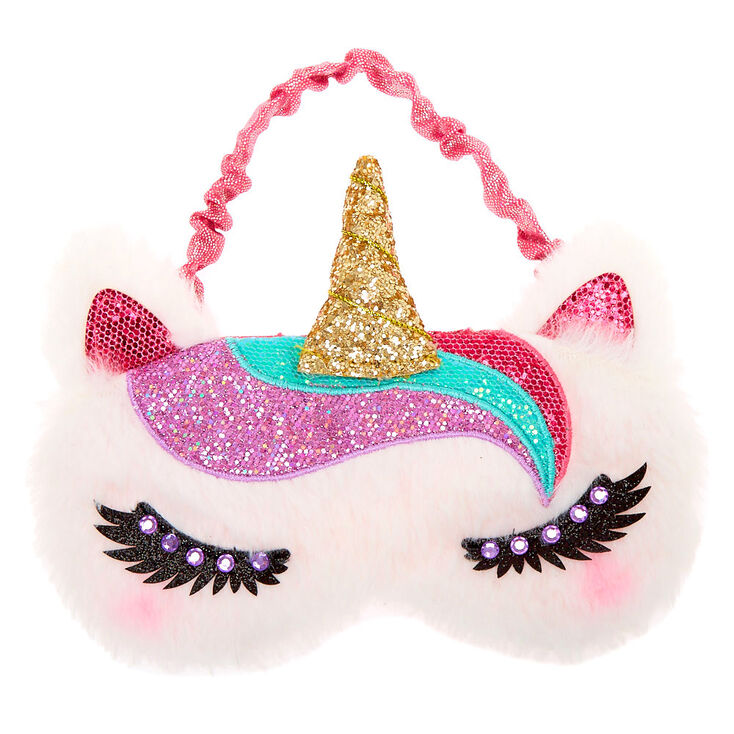 Miss Glitter the Unicorn Sleeping Mask - White,