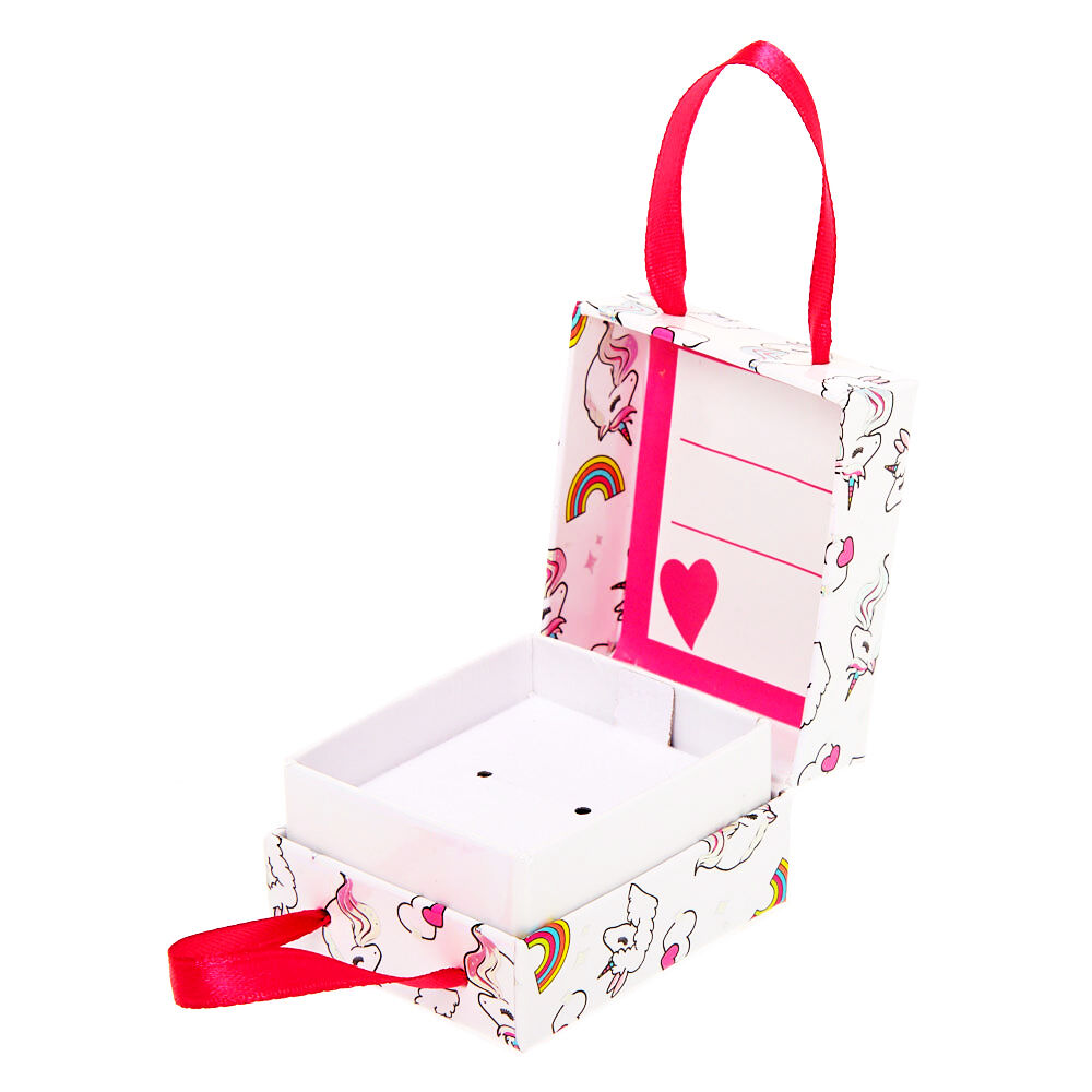 Boîte cadeau de petite taille Miss Glitter la licorne - Blanc,