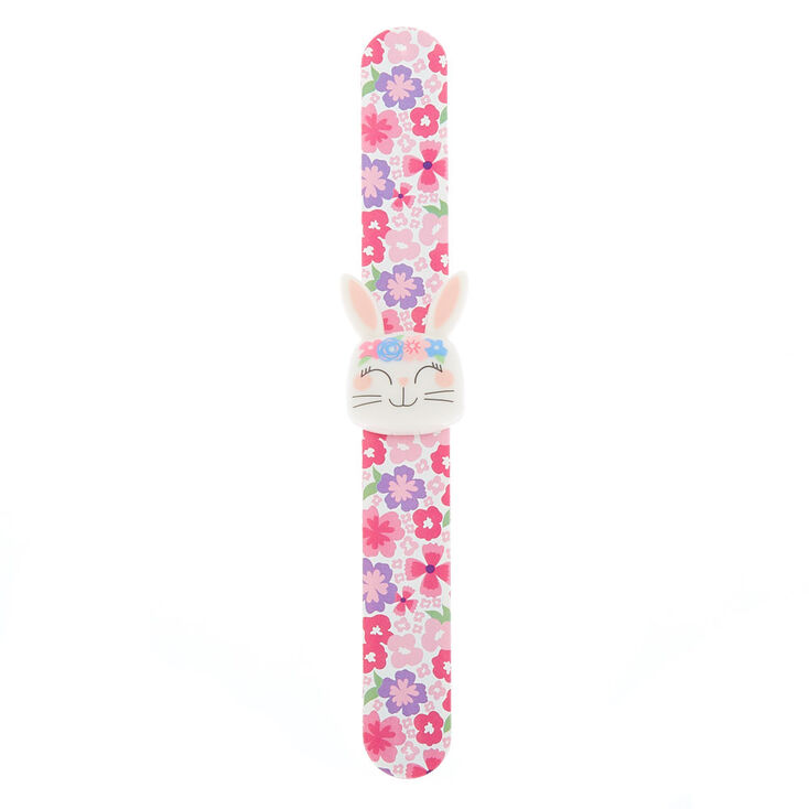 Claire&#39;s Club Bunny Lip Gloss Pod Slap Bracelet - Pink,