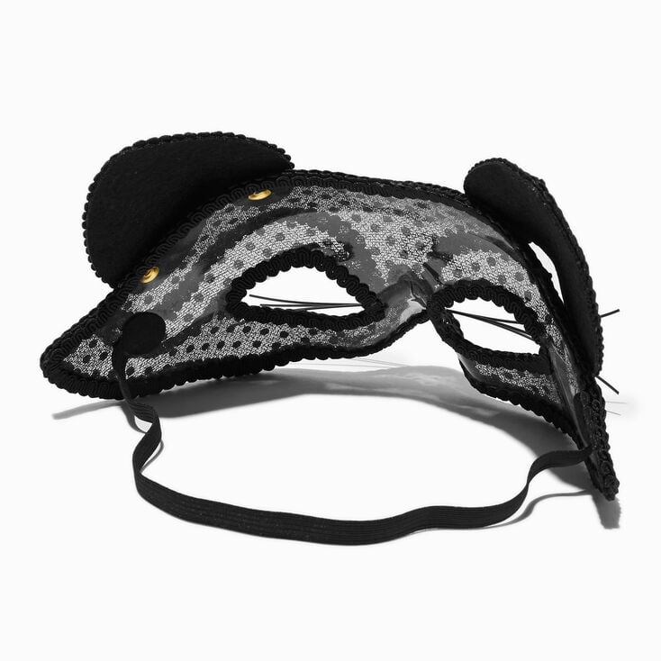 Black Lace Cat Mask,