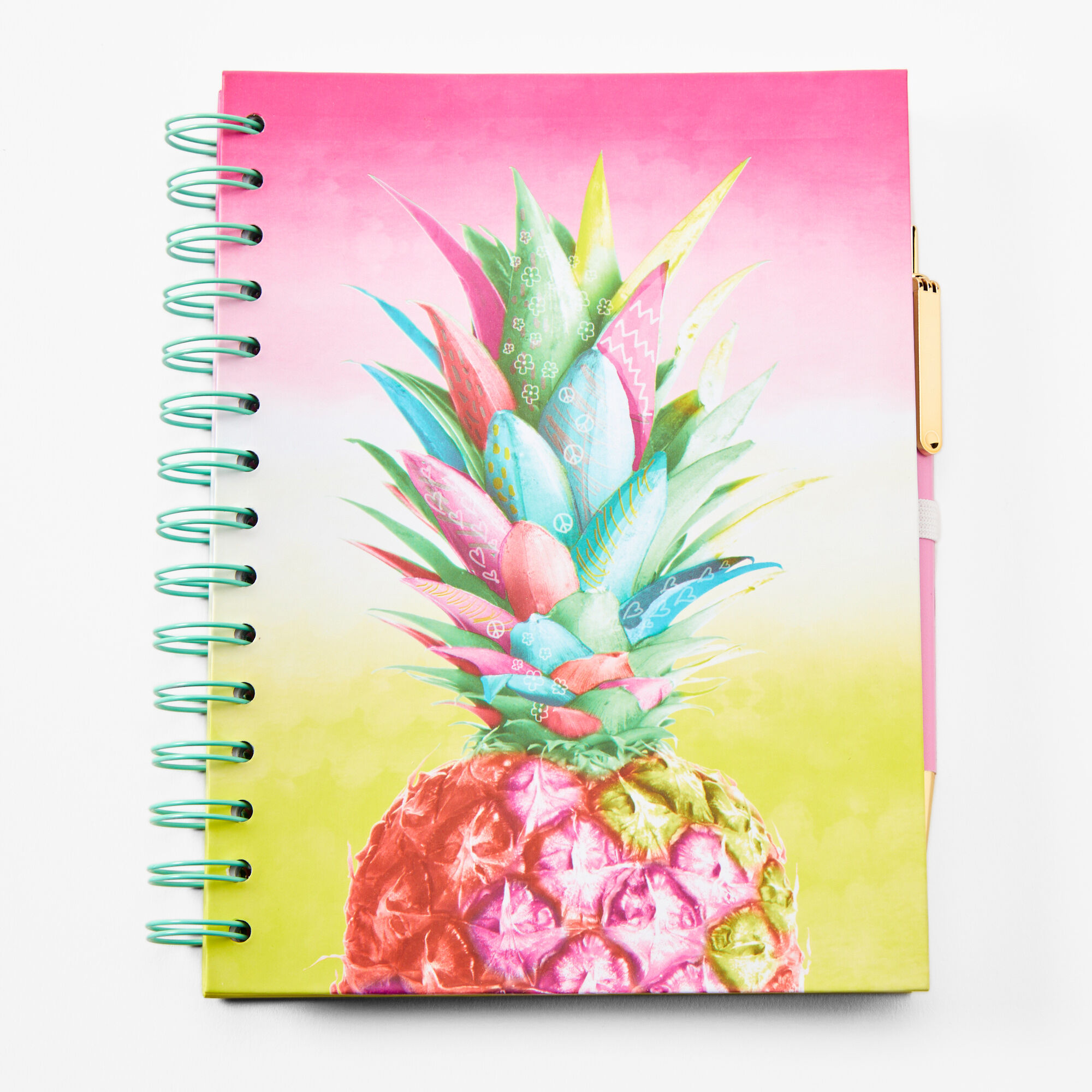 Claire's Carnet à spirales ananas dégradé