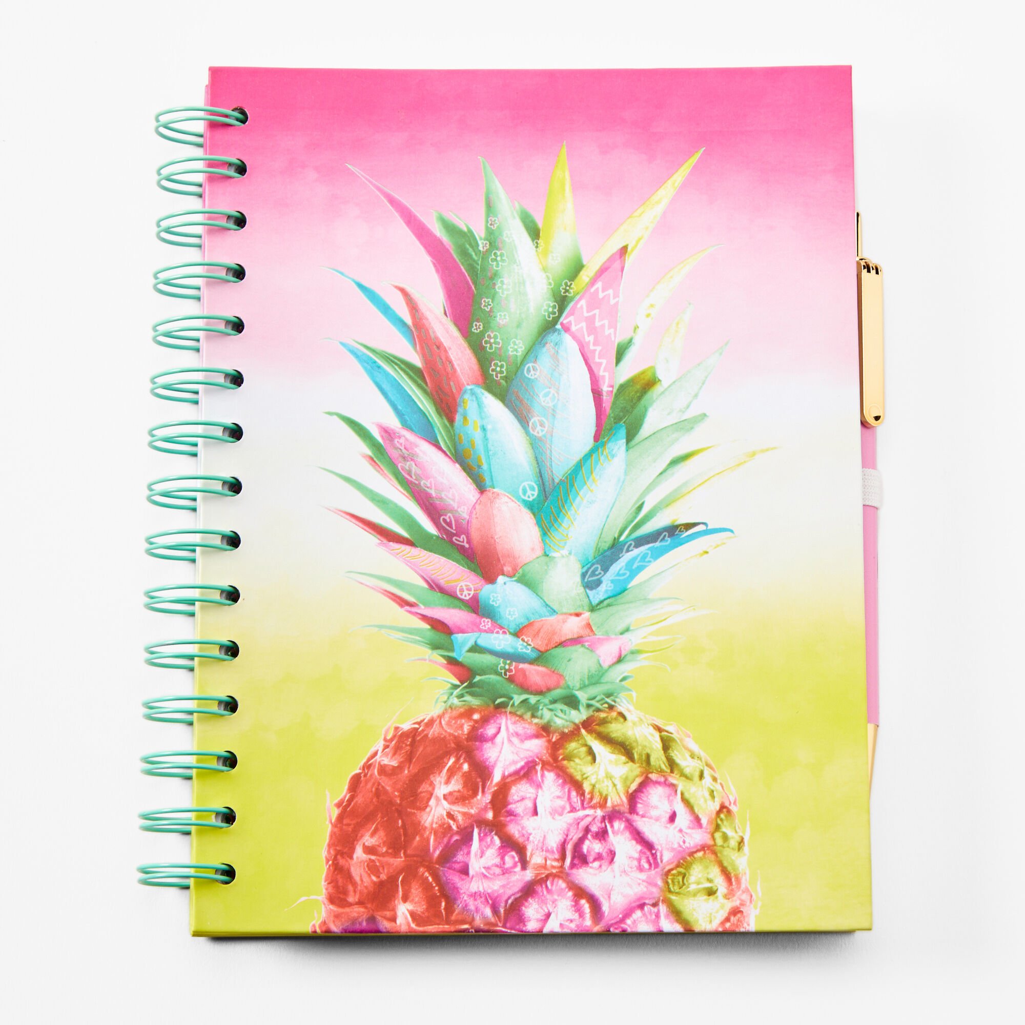 Claire's Carnet à spirales ananas dégradé