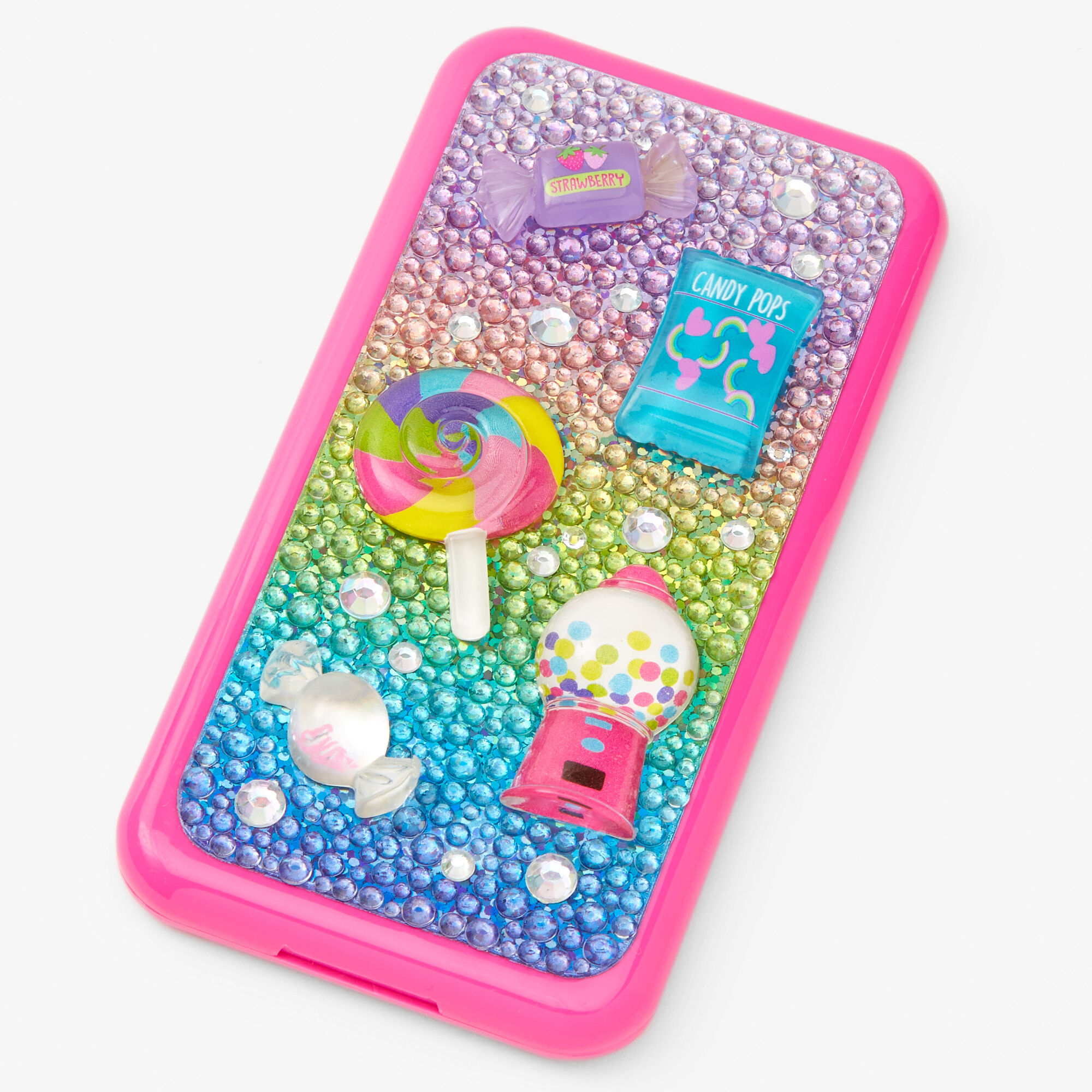 Bling Dessert Cellphone Makeup Palette - Pink,
