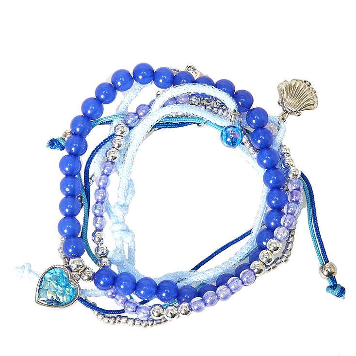 Lot de 5 bracelets fond marin,