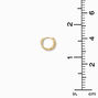 18K Gold Plated Iridescent Hoop Connector Chain Star Stud Earring Set - 5 Pack,