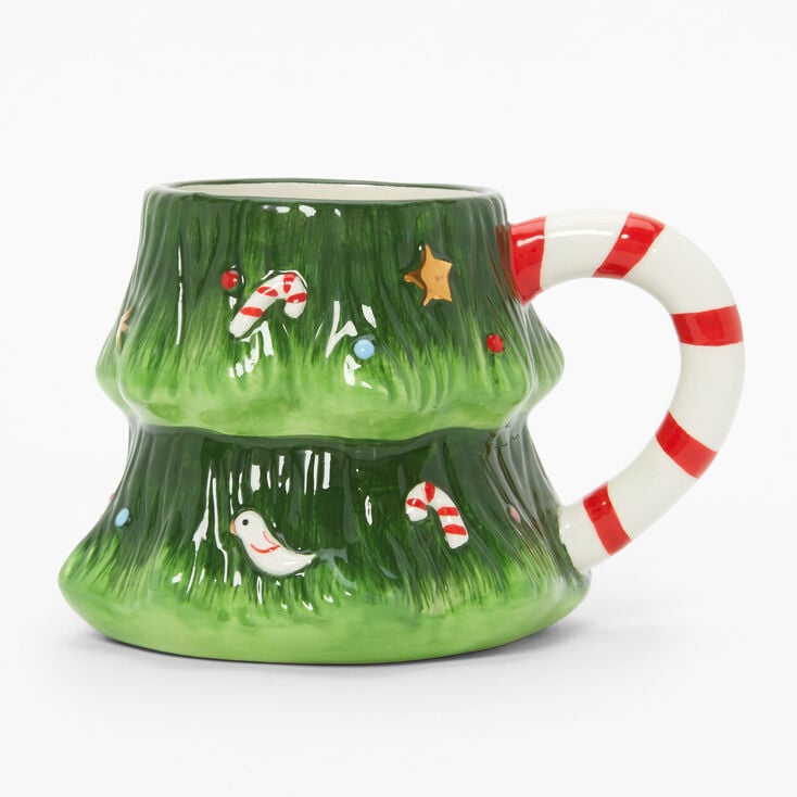 Christmas Tree Ceramic Mug - Green,