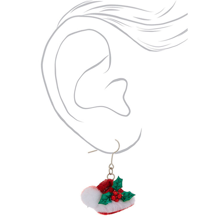 Pendantes bonnet du P&egrave;re No&euml;l 2,5&nbsp;cm,