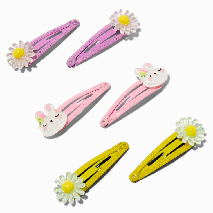 Claire's Club Easter Icons Snap Hair Clips - 6 Pack