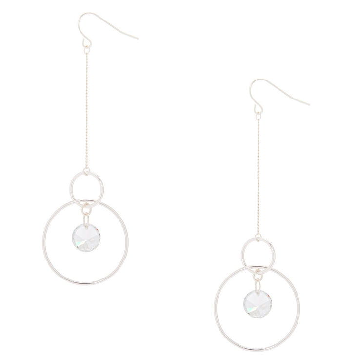 Claire's Pendantes cercles en zircon d'imitation cubique 8 cm