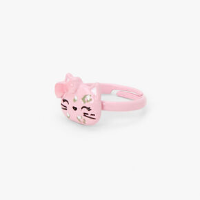 Claire&#39;s Club Pink Cat Rings - 7 Pack,