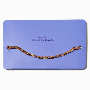 Bracelet de cheville Sicile couleur dor&eacute;,