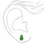 Green Avocado Stud Earrings,