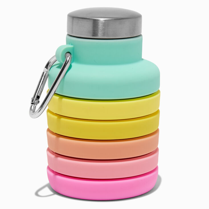 Collapsible Rainbow Ombr&eacute; Water Bottle,