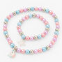 Claire&#39;s Club Coral Pastel Pearl Jewellery Set Set - 2 Pack,