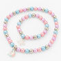 Claire&#39;s Club Coral Pastel Pearl Jewellery Set - 2 Pack,