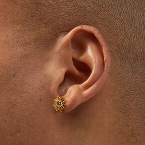 C LUXE by Claire&#39;s 18kt Gold Plated Cubic Zirconia Sun Stud Earrings,